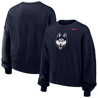 Women's Nike Navy UConn Huskies Phoenix Fleece Pullover Sweatshirt