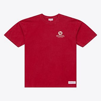 Men's Mitchell & Ness Scarlet Ohio State Buckeyes Core Icon T-Shirt