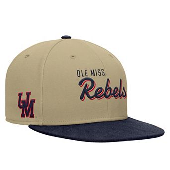 Men's Nike Beige/Navy Ole Miss Rebels Pro Dri-FIT Snapback Hat