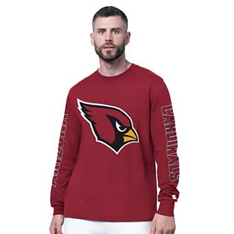 Men's Starter Cardinal Arizona Cardinals Clutch Hit II Long-Sleeve T-Shirt