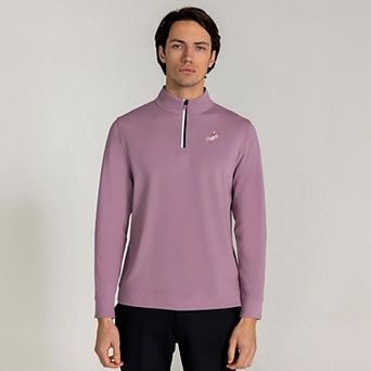 Men's Redvanly Purple Los Angeles Dodgers Fleet Quarter-Zip Top