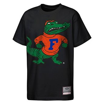 Youth Mitchell & Ness Black Florida Gators Big Face Mascot T-Shirt