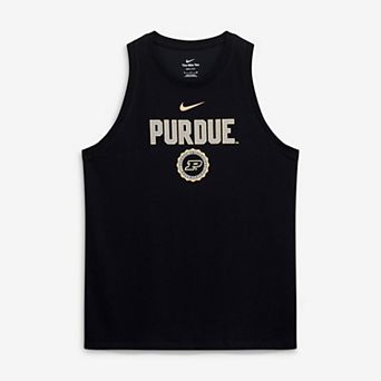 Women's Nike Black Purdue Boilermakers Dri-FIT Tomboy Tank Top
