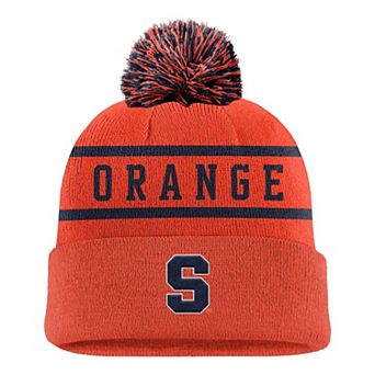 Men's Nike Orange Syracuse Orange Peak Cuffed Knit Hat with Pom