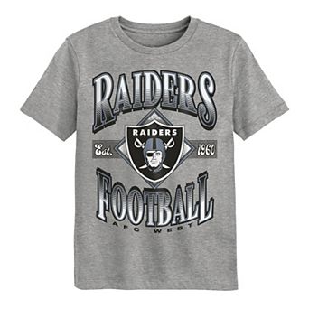 Preschool Outerstuff Dark Heather Gray Las Vegas Raiders Of Days Past T-Shirt
