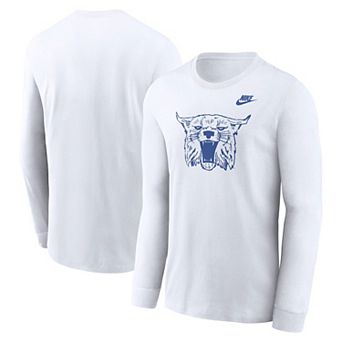 Men's Nike White Kentucky Wildcats Legacy Primary Logo Long Sleeve T-Shirt