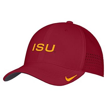 Men's Nike Cardinal Iowa State Cyclones 2026 On-Field AeroBill SwooshFlex Dri-FIT Hat