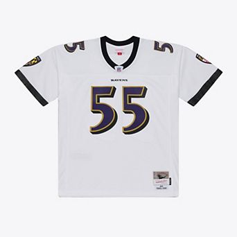 Men's Mitchell & Ness Terrell Suggs White Baltimore Ravens 2003 Legacy Replica Player Jersey