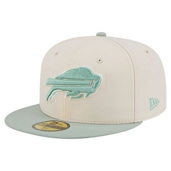 Men's New Era Cream/Light Green Buffalo Bills Color Pack 59FIFTY Fitted Hat