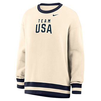 Women's Nike Natural Team USA Oversized Phoenix Fleece Sweatshirt