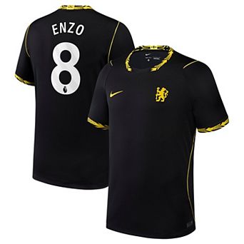 Men's Nike Enzo Fernández Black Chelsea 2026/27 Away Stadium Replica Jersey