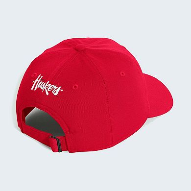 Men's adidas Scarlet Nebraska Huskers 2026 Sideline Slouch Adjustable Hat