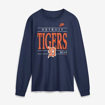 Men's Nike Navy Detroit Tigers Cooperstown Graphic Long Sleeve T-Shirt