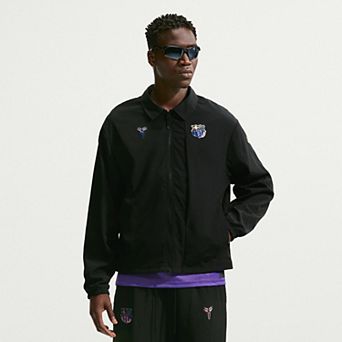 Men's Nike Black Barcelona 2026/27 Away Woven Full-Zip Jacket