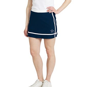 Women's WEAR by Erin Andrews Navy Dallas Cowboys Stripe Skort