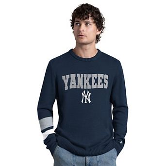 Men's Starter Navy New York Yankees Retro Bowl Sweater