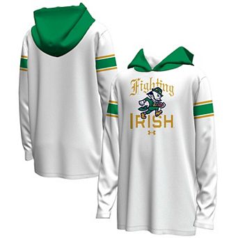 Youth Under Armour Kelly Green Notre Dame Fighting Irish Irish Wear Green ArmourFuse Hoodie