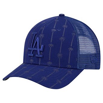 Men's New Era Dark Blue Los Angeles Dodgers Tonal Icon 9FORTY Adjustable Trucker Hat
