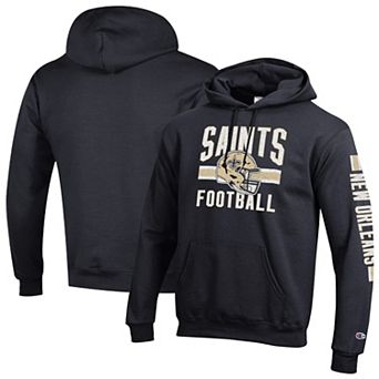 Men's Champion Black New Orleans Saints Powerblend Hoodie