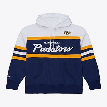Men's Mitchell & Ness Navy Nashville Predators Head Coach Hoodie
