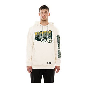 Men's New Era Cream Green Bay Packers Dune Dust Hoodie