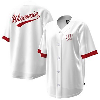 Women's Under Armour White Wisconsin Badgers Baseball Jersey