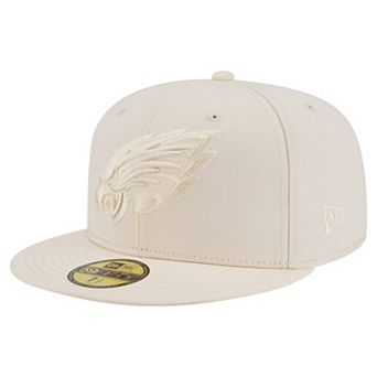 Men's New Era Cream Philadelphia Eagles Color Pack 59FIFTY Fitted Hat
