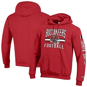 Men's Champion Red Tampa Bay Buccaneers Powerblend Hoodie