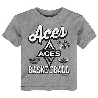 Toddler Mitchell & Ness Gray Las Vegas Aces That Girl T-Shirt