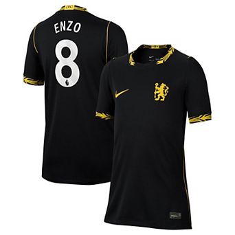 Youth Nike Enzo Fernández Black Chelsea 2026/27 Away Stadium Replica Jersey