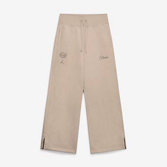Women's Nike Tan Florida Gators Neutral Stance Collection Phoenix Fleece Wide-Leg Sweatpants