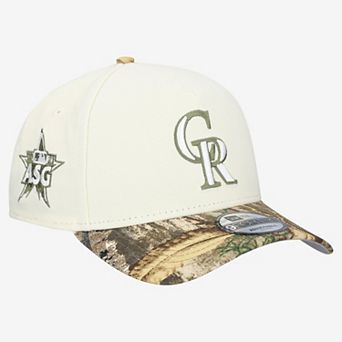 Men's New Era Khaki/Realtree Camo Colorado Rockies 9FORTY A-Frame Adjustable Hat