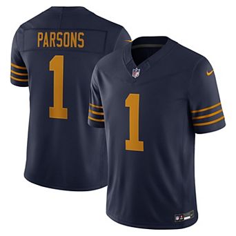 Men's Nike Micah Parsons Navy Green Bay Packers Alternate Vapor F.U.S.E. Stitched Limited Jersey