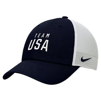 Youth Nike Navy Team USA Club Adjustable Hat
