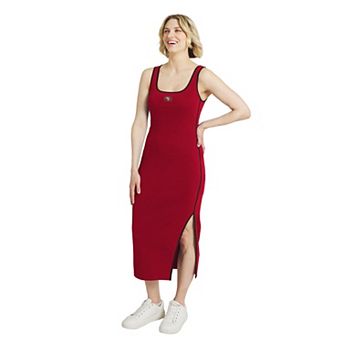 Women's WEAR by Erin Andrews Scarlet San Francisco 49ers Ribbed Tank Dress