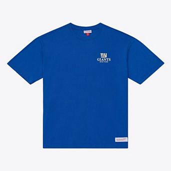 Men's Mitchell & Ness Royal New York Giants Core Essentials Micro Logo T-Shirt