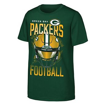 Youth Outerstuff Green Green Bay Packers Full Gear T-Shirt