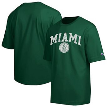 Men's Champion Green Miami Hurricanes Scholar All-Star T-Shirt