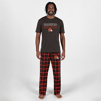 Men's Concepts Sport Brown Cleveland Browns Highland Sleep Set