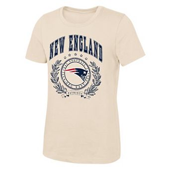 Girls Youth Outerstuff Natural New England Patriots Undefeated T-Shirt