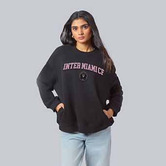 Women's Hype and Vice Black Inter Miami CF Offside Sweatshirt