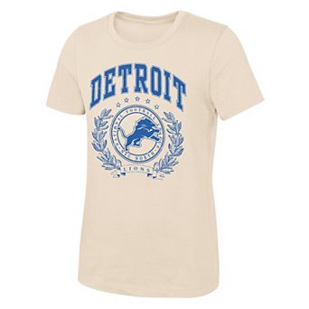Girls Youth Outerstuff Natural Detroit Lions Undefeated T-Shirt