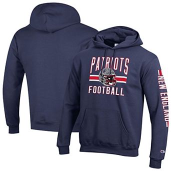 Men's Champion Navy New England Patriots Powerblend Hoodie