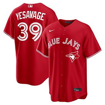 Men's Nike Trey Yesavage Red Toronto Blue Jays Canada Day Replica Jersey