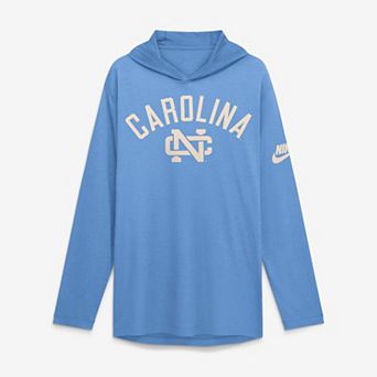 Men's Nike Carolina Blue North Carolina Tar Heels Legacy Arch Tri-Blend Long Sleeve Hooded T-Shirt