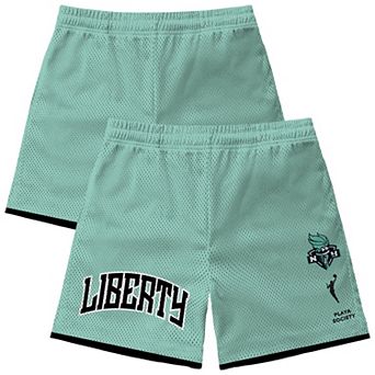 Unisex Playa Society Mint New York Liberty Team Mesh Shorts