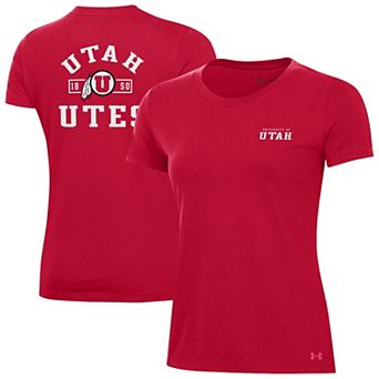 Women's Under Armour Red Utah Utes Performance Cotton T-Shirt