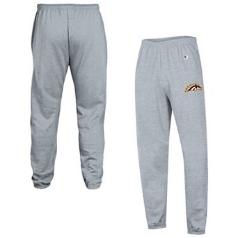 Men's Champion Heather Gray Western Michigan Broncos Powerblend Fleece Team Sweatpants