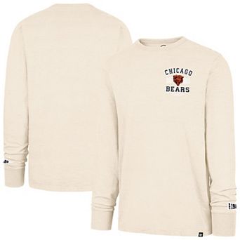 Men's '47 Tan Chicago Bears Heavy Slub Long Sleeve T-Shirt