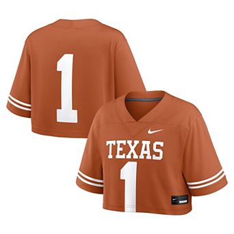 Women's Nike Texas Orange Texas Longhorns Game Crop Top Jersey